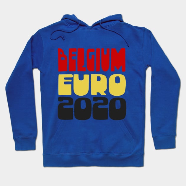 Belgium / Euro 2020 Football Fan Design Hoodie by DankFutura